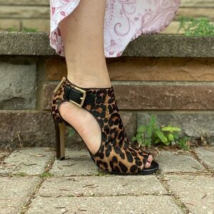 Animal print heels